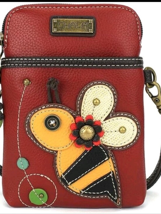 Chala Handbags - Chala-Bee 🐝 Phone Crossbody Bag (Missing Original Zipper Pull)
